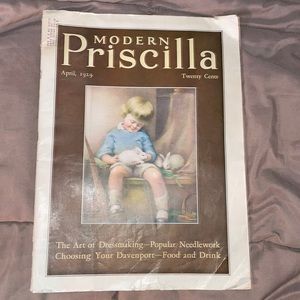 VTG APRIL 1929, MODERN PRISCILLA COMPLETE MAG/CHILD & BUNNIES ILLUSTRATED